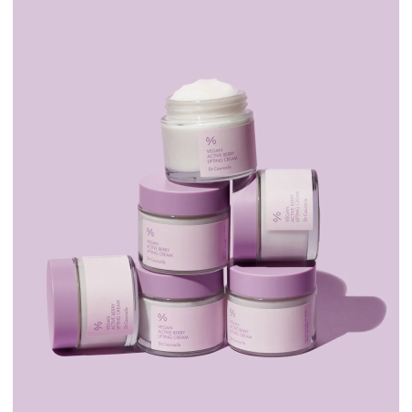 Dr.Ceuracle Vegan Active Berry Lifting Cream 75g — зволожувальний засіб для чутливої шкіри, напівгелева текстура, ягідний