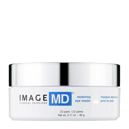 Маска для очей Image Skincare MD Restoring Eye Masks 22 пари — гідрогелеві патчі, кофеїн, алое, гіалурон — вигляд товару