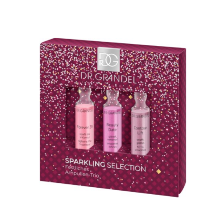 Набір ампул Dr. Grandel Sparkling Selection Festliches Ampullen-Trio (Forever 39, Beauty Date, Contour Lift) 3 ampoules —