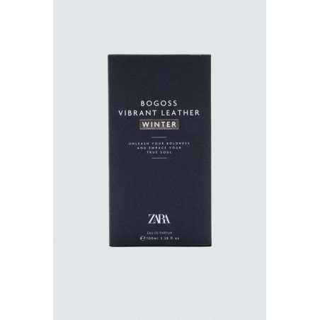 ZARA Bogoss Vibrant Leather Winter 100ml — ігристі цитруси, благородна деревина, універсальний аромат — вигляд товару