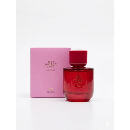 ZARA Red Vanilla Candy 90ml — квітково-фруктовий гурманський аромат, стійкість 7-9 годин, універсальний парфум — упаковка