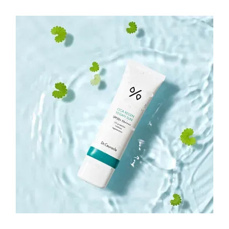 Cонцезахисний крем Dr.Ceuracle Cica Regen Vegan Sun 50 ml — комплекс центели, відновлення після опіків, заспокоєння — вигляд