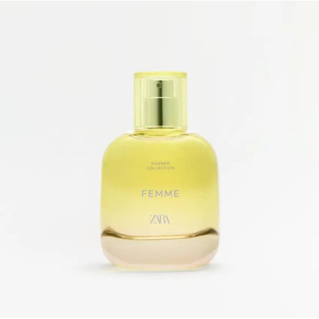 ZARA FEMME SUMMER 90 ml — квітковий східний аромат, свіжість цитрусів, для літнього сезону — упаковка