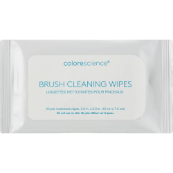 Colorescience Brush Cleaning Wipes 20 шт — м'яка текстура, делікатна взаємодія із ворсом, компактне упакування — вигляд товару
