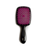 Щітка для волосся JANEKE SUPERBRUSH чорна з фуксією — делікатний масаж голови, легке розплутування, не електризує, для всіх