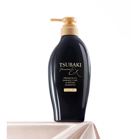 Шампунь TSUBAKI Premium EX Intensive Repair Shampoo 450 мл — іонне відновлення, бережне детокс-очищення, глибоке живлення —