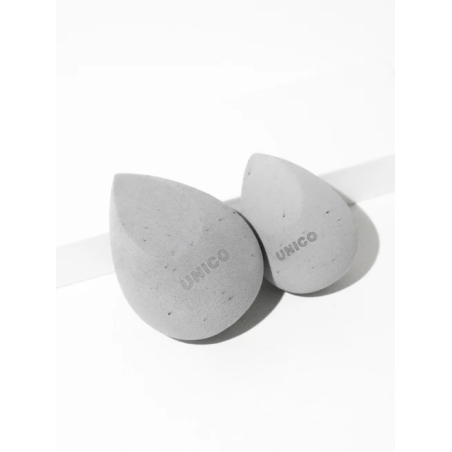 Екоспонж для макіяжу з пудрою кокосу сірий Unico Eco Sponge Soft With Coconut Powder — універсальність, ергономічна форма, для