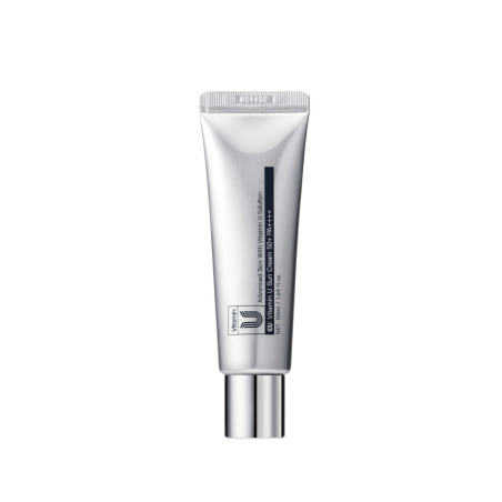 CU SKIN Vitamin U Sun Cream SPF 50+ PA++++ 50 ml — заспокійливий сонцезахисний крем з вітаміном U та пептидами, для всіх типів