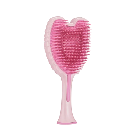 Щітка для волосся Tangle Angel Cherub 2.0 Gloss Pink - для тонкого волосся та дітей, еластичне розплутування, антистатичний