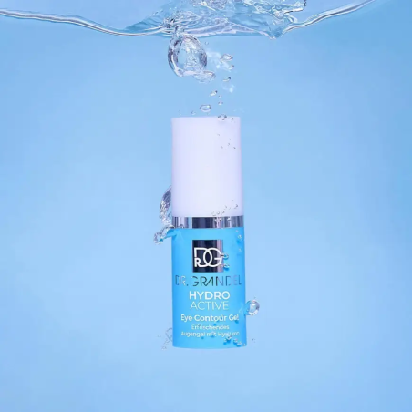 Гель охолоджуючий для очей Dr. Grandel Hydro Active Eye Contour Gel з гіалуроном, плющем та хвощем 15 мл — глибоке зволоження,