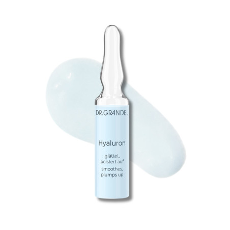 Ампула з гіалуроновою кислотою та скваланом Dr. Grandel Hyaluron Ampoule 3ml — інтенсивне зволоження, ефект наповнення,