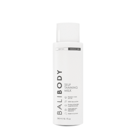 Молочко автозасмага Bali Body Self Tanning Body Milk 240 мл — 4 рівні гіалурону, кераміди та вітамін С, революційний підхід —