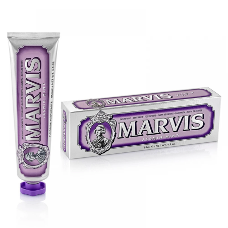 Професійна зубна паста Marvis Jasmin Mint Toothpaste 85 ml — з ароматом жасмину, унікальний смак, ефективне очищення — вигляд