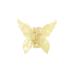 EMI JAY Papillon Clip in Citron — жовтий колір, детальний вигляд метелика, крабика, матеріалу — деталі
