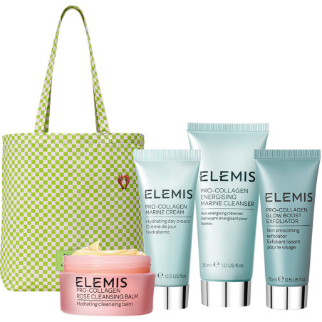 ELEMIS SHRIMPS Glow Discovery Kit бестселери для сяяння шкіри 4 шт — Pro-Collagen Marine Cream, Pro-Collagen Energising Marine