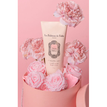 Молочко для тіла La Sultane De Saba Delices Body Lotion Rose Fragrance 200 мл — ніжний аромат троянди, підвищення пружності,