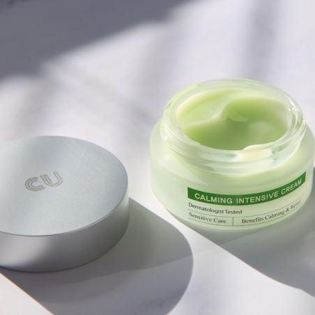 Крем CUSKIN Clean-Up Calming Intensive 30ml — зміцнення судин, усунення почервонінь, жирна, комбінована шкіра — аплікація