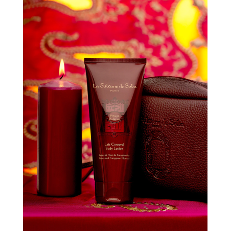 Молочко для тіла La Sultane De Saba Lotus and Frangipani 200ml — з натуральними оліями, миттєво живить, зміцнює шкіру — упаковка