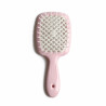 Щітка для волосся JANEKE SUPERBRUSH ніжно рожева з білим — делікатний масаж голови, легке розплутування, не електризує, для
