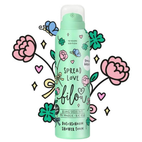 Пінка для душу Bilou Spread Love Shower Foam 200 ml — cruelty-free, веганська формула, олія алое вера та авокадо — текстура