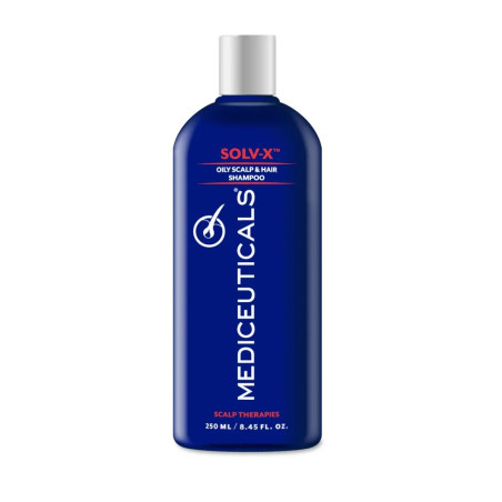 Шампунь Mediceuticals Solv-X™ 250ml — для жирної шкіри голови, глибоке очищення, контроль жирності, детокс-ефект, відновлення