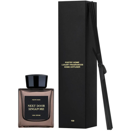 Дифузор POETRY HOME Next Door Singapore 250ml — пряний свіжий аромат евкаліпту, імбиру та м'яти для тонізації приміщення,