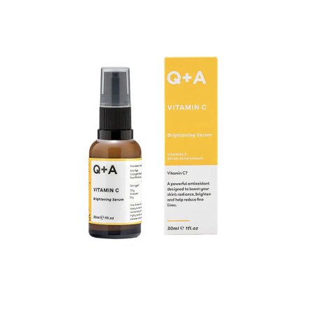 Сироватка для обличчя Q+A Vitamin C Brightening Serum 30ml — з вітаміном С, гіалуроновою кислотою та вулканічним попелом — фото