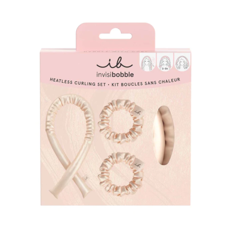 Подарунковий набір Invisibobble Heatless Curling Set — атласні резинки та стрічки, створення кучерів без шкоди для волосся, для