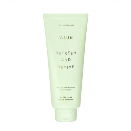 Лосьйон для тіла після засмаги V.SUN After Sun Body Lotion 200ml — ектоїн, пантенол, комплекс натуральних олій, зволоження,