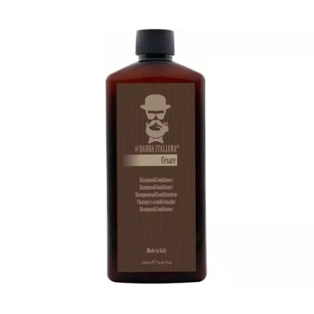 Шампунь-кондиціонер 2 в 1 Barba Italiana Cesare 250ml, екстракт босвеллії, ефірні масла іланг-ілангу та пачулі, делікатне