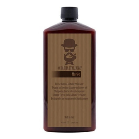 Розслаблювальний гель для душу та шампунь 2 в 1 Barba Italiana Morfeo 400 ml — з екстрактом граната та волошки, для чутливої