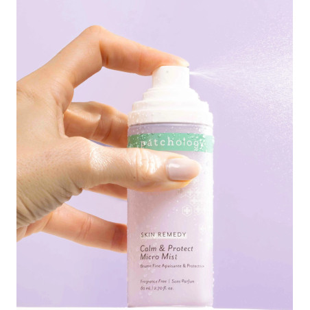 Заспокійливий тонік для обличчя Patchology Skin Remedy Calm Protect Mist 80 ml — для чутливої шкіри, з ектоїном, пробіотиками,