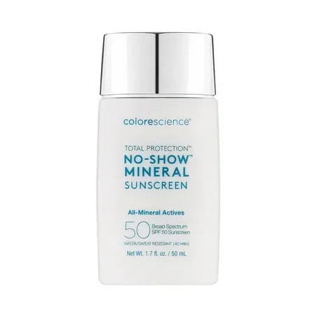 Флюїд Colorescience Total Protection No-Show Mineral SPF 50 50ml — мінеральний захист, оксид цинку 10%, для всіх типів шкіри —