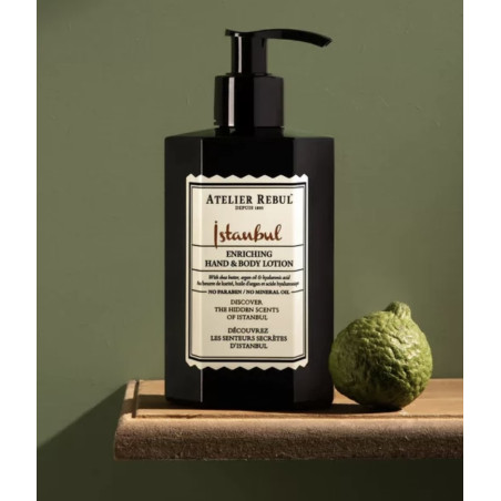 Лосьйон для тіла та рук Atelier Rebul Istanbul Enriching 400ml — глибоке живлення, тривале зволоження, поживний коктейль з 4