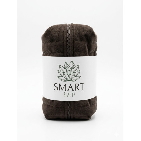 Косметичка Smart Beauty в асортименті — глибокий коричневий, м'яка стібка, класичний та практичний варіант — текстура