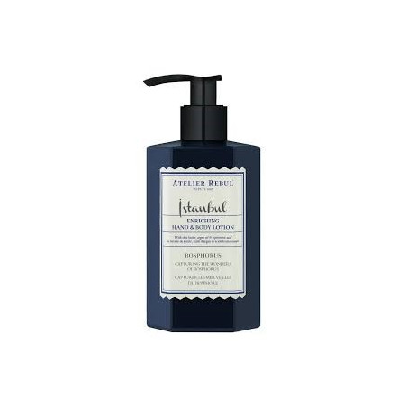 Лосьйон для тіла та рук Atelier Rebul Istanbul Bosphorus Enriching Hand Body Lotion 400ml — зволоження та живлення, масло ши,