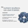 Шовкова резинка Molodo L блакитна — запобігання заломам, не залишає слідів, контрастує зі світлим та темним волоссям — аплікація