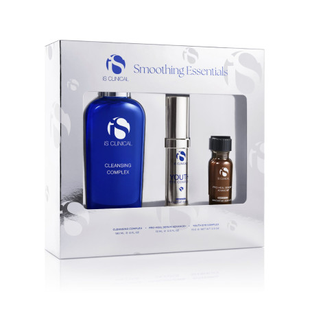 Набір для відновлення та омолодження шкіри IS CLINICAL Smoothing Essentials Holiday Kit — антивіковий догляд, зменшення