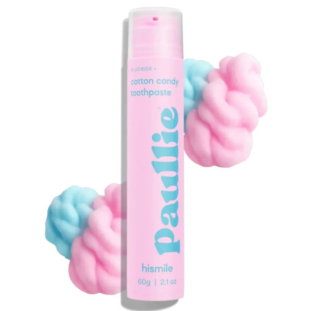 Зубна паста Hismile Cotton Candy Toothpaste 60g — тетракалію пірофосфат, цинку лактат, гідратований кремнезем, для зміцнення