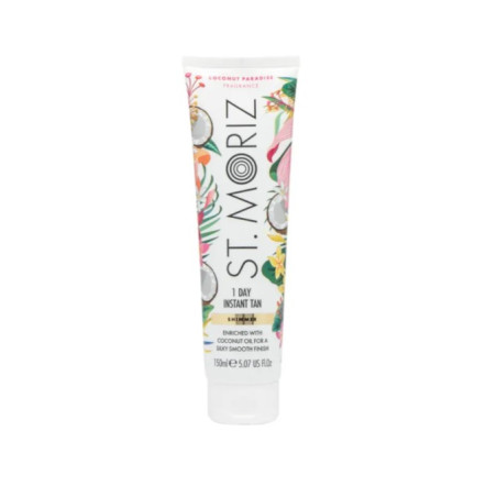 Бронзатор St Moriz Shimmer 1 Day Tan Coconut Paradise 150 ml — миттєвий бронзуючий ефект, природне сяйво, приховує