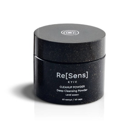 Re[Sens] CleanUp Powder 60 капсул — амінокислотне очищення, бетаїн, органічні часточки ячмінних висівок — упаковка
