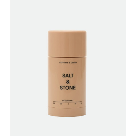 SALT STONE Natural Deodorant Saffron Cedar 75g — натуральний дезодорант, аромат шафрану та кедру, формула 1 — упаковка