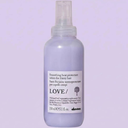 Davines LOVE smoothing 150ml — сироватка для гладкості, термозахист до 230°C, контроль пухнастості — вигляд товару