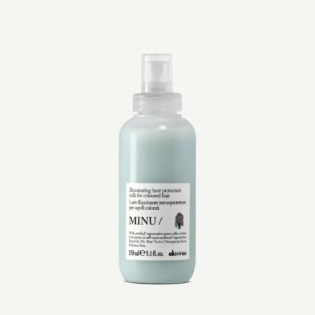 Davines МINU Milk 150ml — термозахисне молочко для фарбованого волосся, екстракт зеленої каперси, захист кольору — вигляд товару