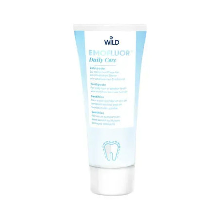 Зубна паста Dr.Wild Emofluor Daily Care 75ml зі стабілізованим фторидом олова для щоденного догляду та захисту від карієсу —