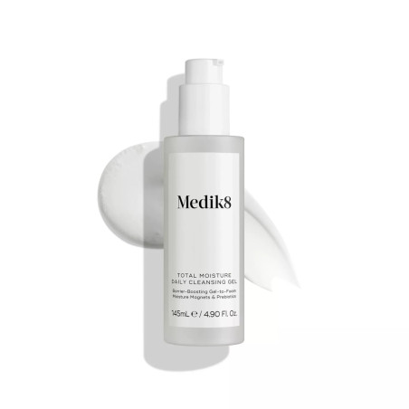 Medik8 Total Moisture Daily Cleansing Gel 145 ml — зволожувальний гель для обличчя, компл. Moisture Magnets, інулін, екстракт