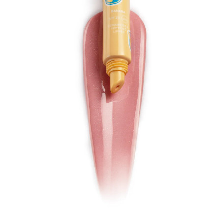 LIPSS Ceramides & peptides lipper Banana SPF 20 10ml — блискітки, солодкий аромат банану, збільшення об'єму губ, зволоження,