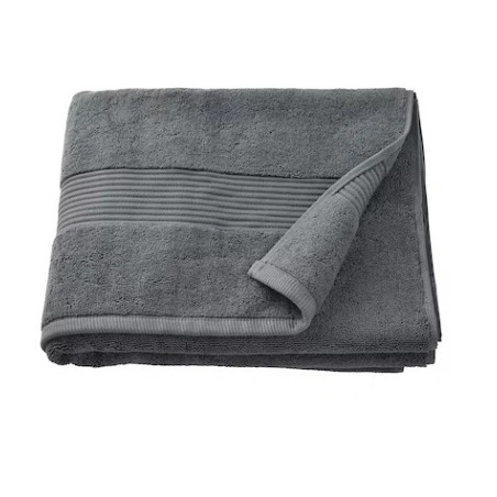 IKEA VIKFJARD 604,052,10 — сірий банний рушник розміром 70x140 см для щоденного використання — фото