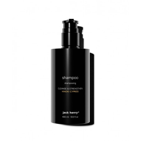 Щоденний безсульфатний шампунь з пептидами та рослинними суперфудами Jack Henry Creamy Shampoo Hinoki Cypress 400ml