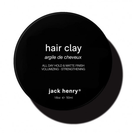 Матуюча глина сильної фіксації для моделювання зачіски Jack Henry Hair Clay 50 ml